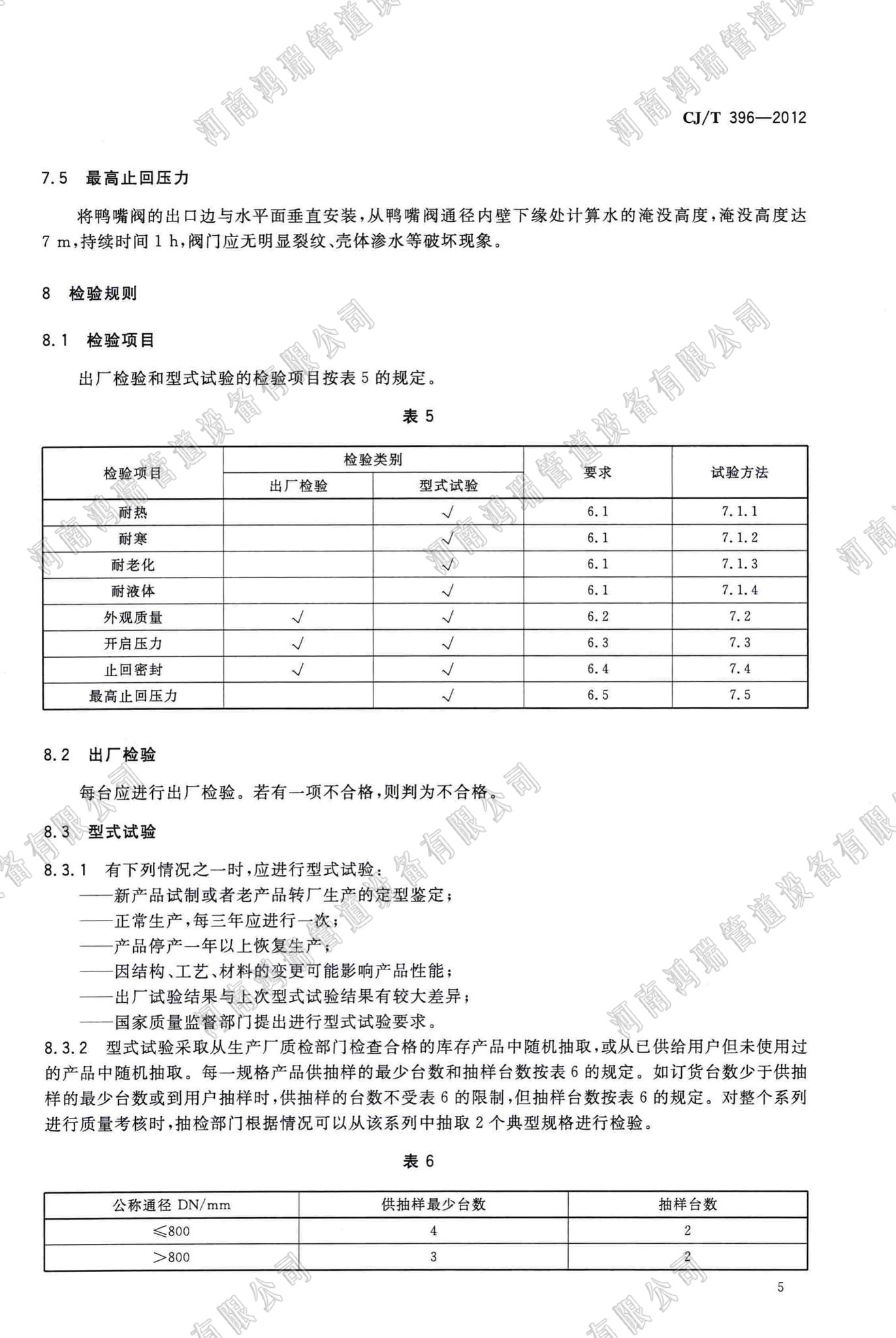 鴨嘴閥執(zhí)行標(biāo)準(zhǔn) 執(zhí)行標(biāo)準(zhǔn) CJ/T369-2012